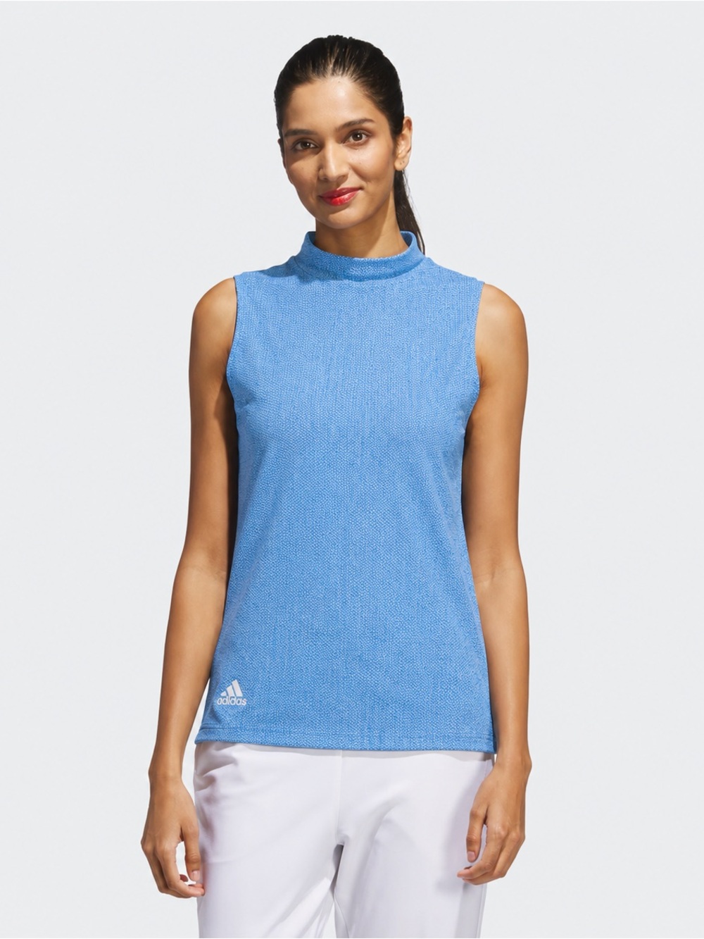 adidas Women's Light Blue Sleeveless Performance Tank